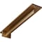 Ekena Millwork Heaton Hidden Support Steel Bracket w/ 14" Support Depth, Hammered Gold 3"W x 18"D x 2"H BKTM03X18X02HEHGO - alternate 1